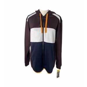 NBN Gear Men’s Hoodie Grape and Blue Long Sleeve Full Zip Athletic Size Large